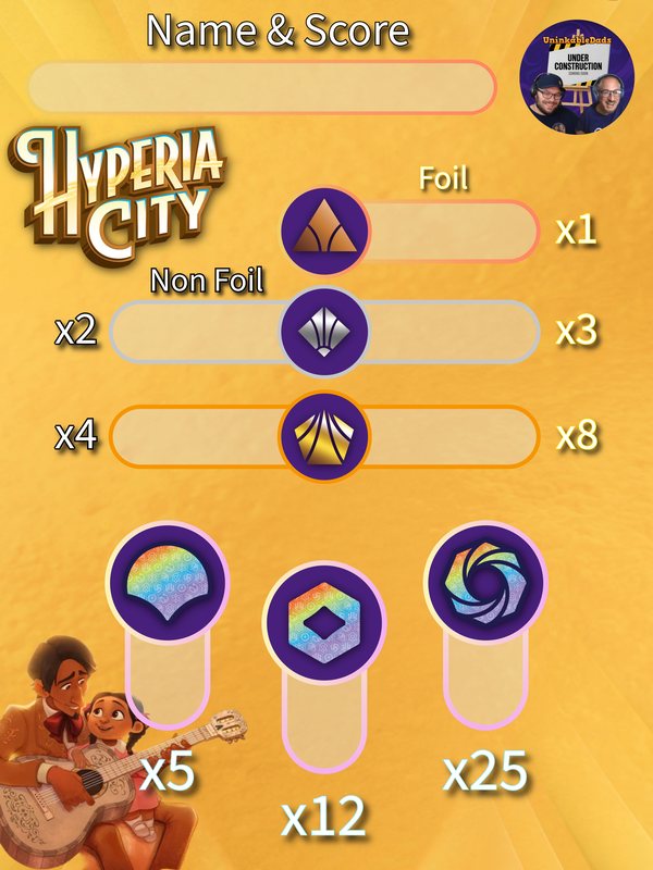Hyperia City box score tracker